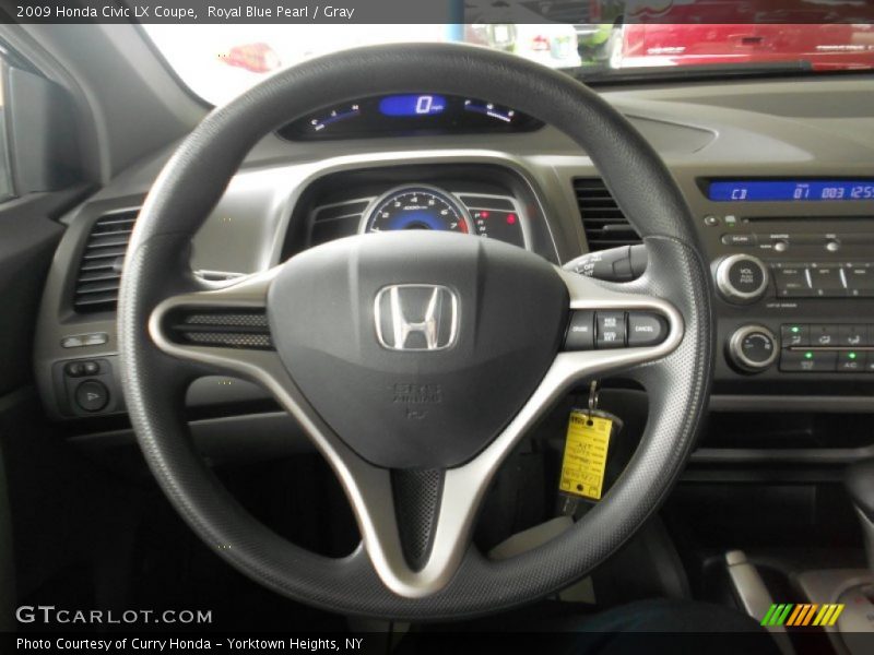 Royal Blue Pearl / Gray 2009 Honda Civic LX Coupe