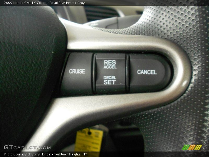 Royal Blue Pearl / Gray 2009 Honda Civic LX Coupe