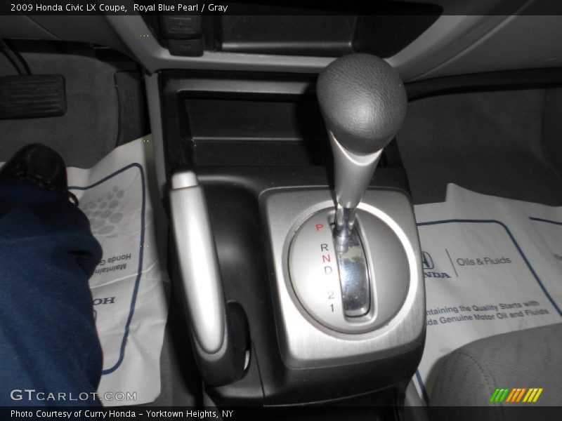 Royal Blue Pearl / Gray 2009 Honda Civic LX Coupe