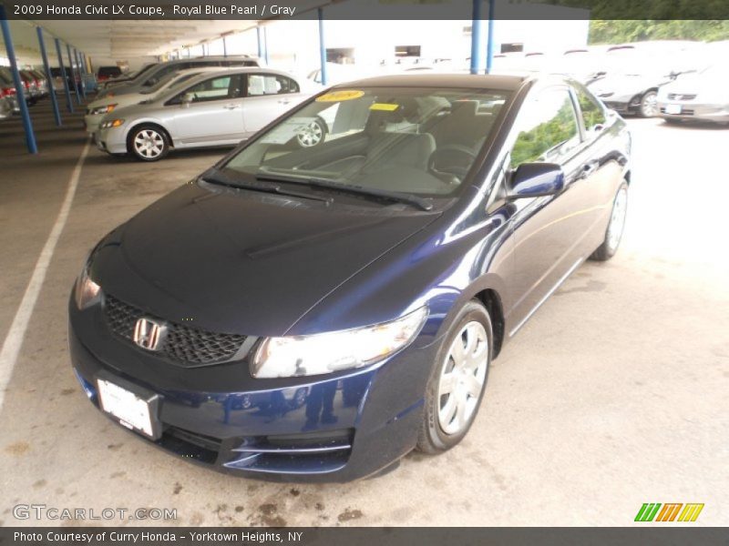 Royal Blue Pearl / Gray 2009 Honda Civic LX Coupe