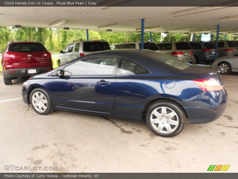 Royal Blue Pearl / Gray 2009 Honda Civic LX Coupe