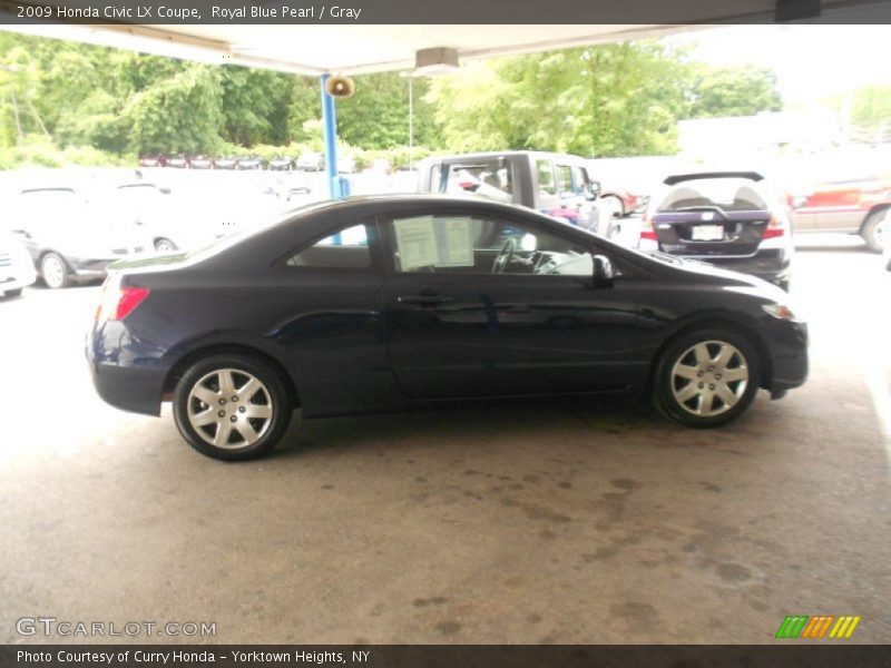 Royal Blue Pearl / Gray 2009 Honda Civic LX Coupe