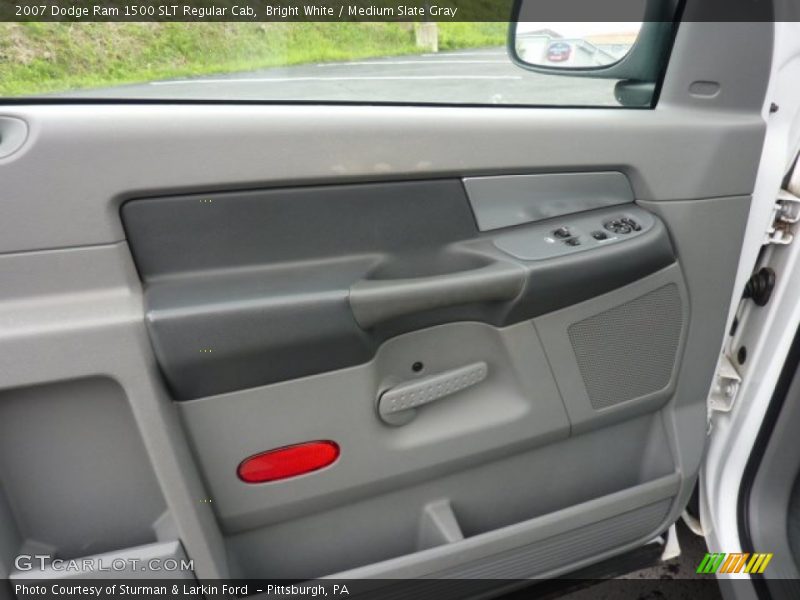 Bright White / Medium Slate Gray 2007 Dodge Ram 1500 SLT Regular Cab