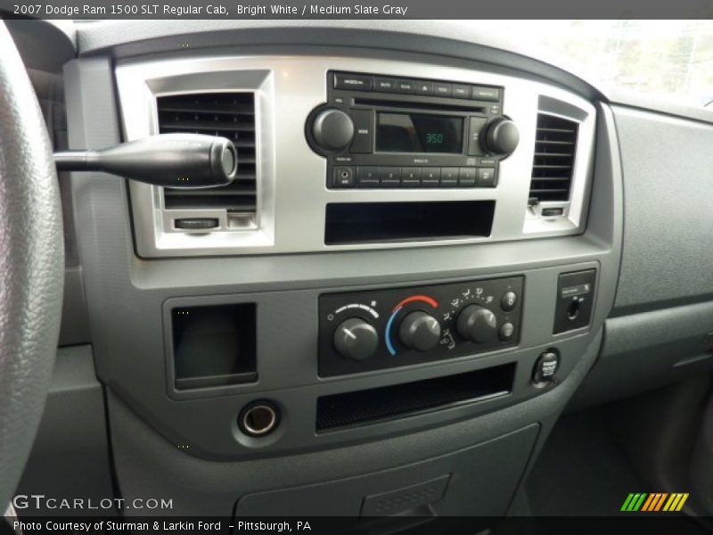 Bright White / Medium Slate Gray 2007 Dodge Ram 1500 SLT Regular Cab