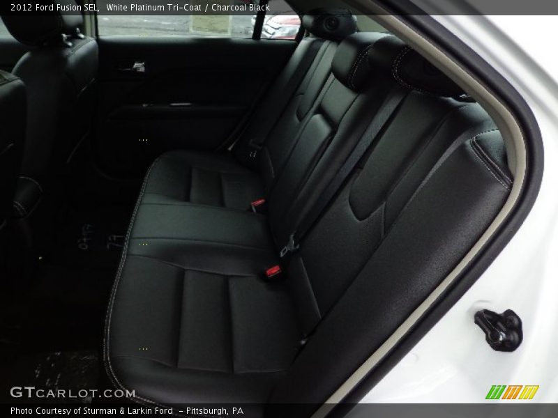White Platinum Tri-Coat / Charcoal Black 2012 Ford Fusion SEL