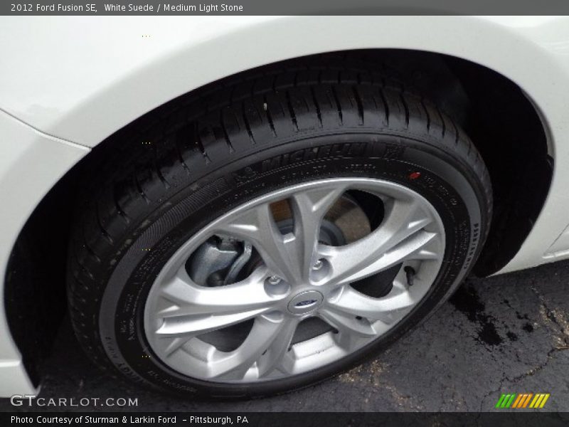 White Suede / Medium Light Stone 2012 Ford Fusion SE