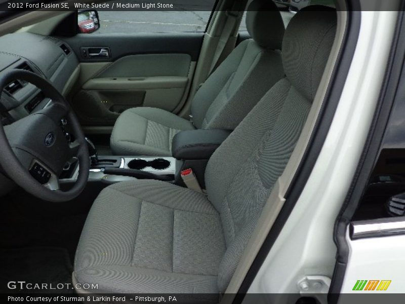 White Suede / Medium Light Stone 2012 Ford Fusion SE