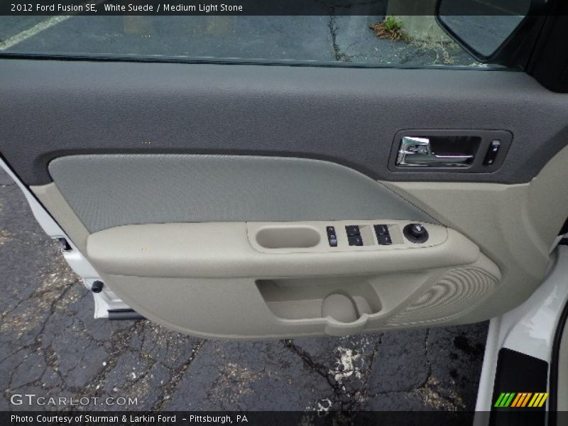 White Suede / Medium Light Stone 2012 Ford Fusion SE