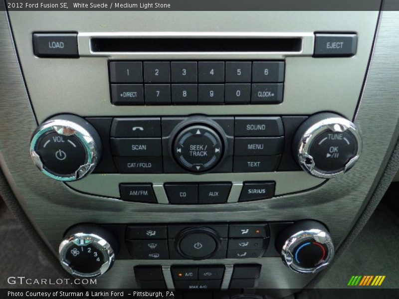 White Suede / Medium Light Stone 2012 Ford Fusion SE