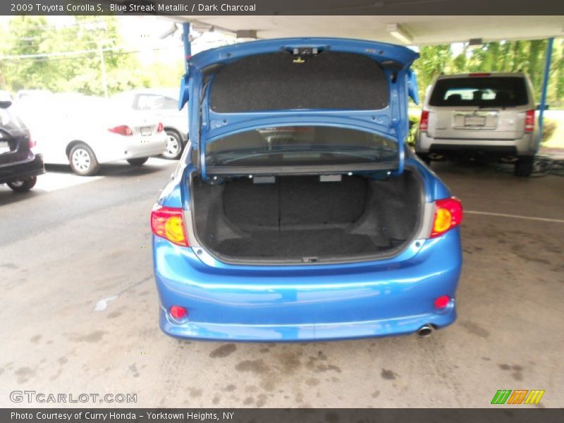 Blue Streak Metallic / Dark Charcoal 2009 Toyota Corolla S