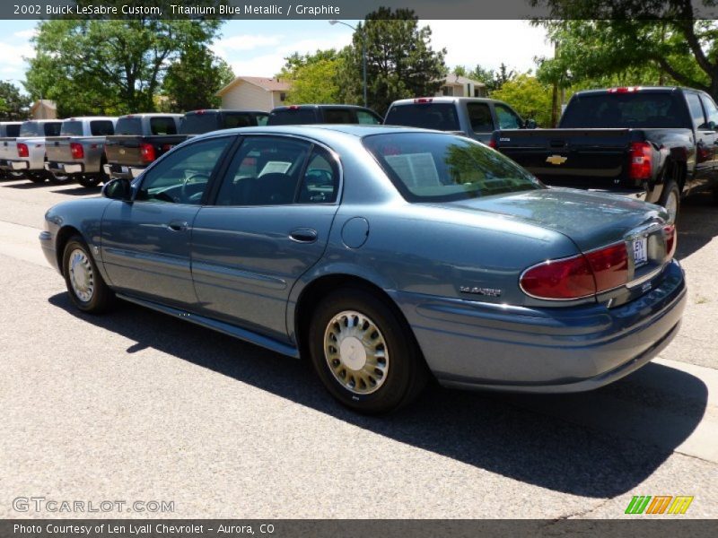 Titanium Blue Metallic / Graphite 2002 Buick LeSabre Custom