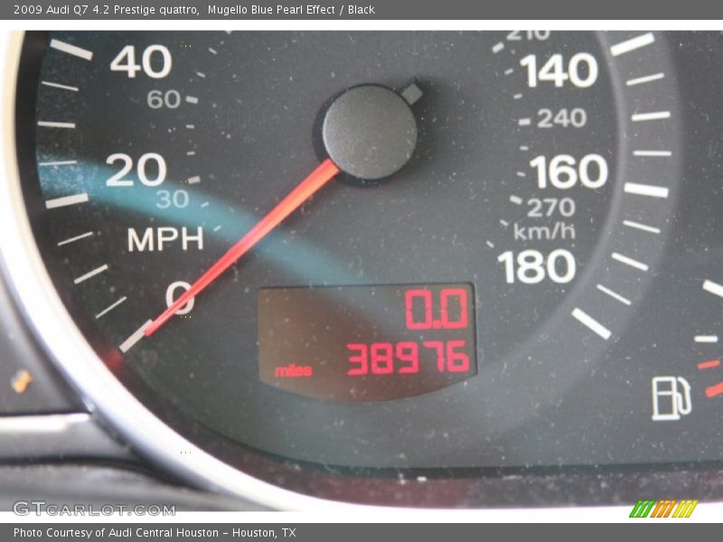 Mugello Blue Pearl Effect / Black 2009 Audi Q7 4.2 Prestige quattro