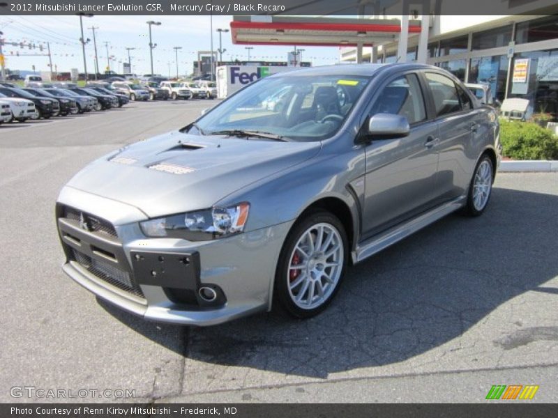 Front 3/4 View of 2012 Lancer Evolution GSR