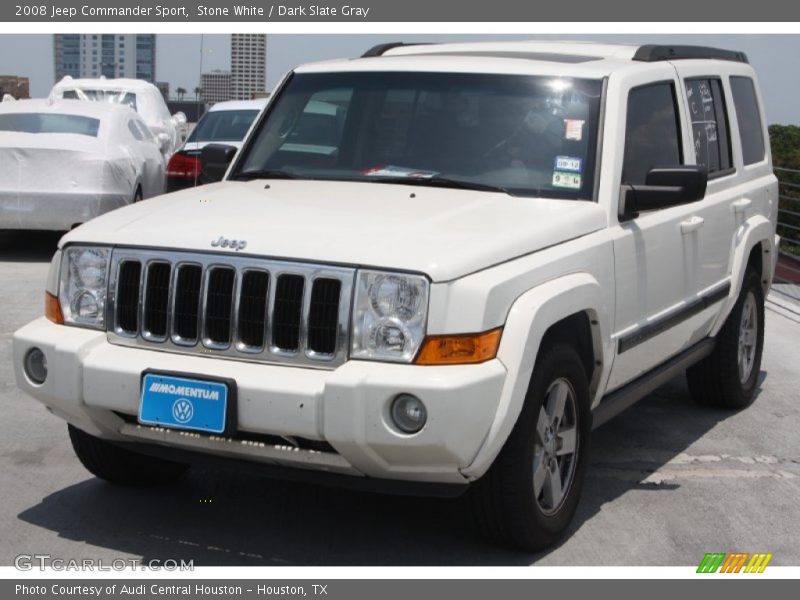 Stone White / Dark Slate Gray 2008 Jeep Commander Sport
