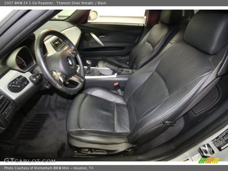 Titanium Silver Metallic / Black 2007 BMW Z4 3.0si Roadster