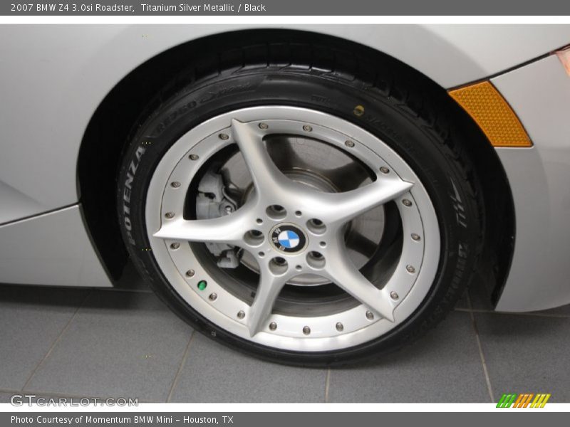 Titanium Silver Metallic / Black 2007 BMW Z4 3.0si Roadster