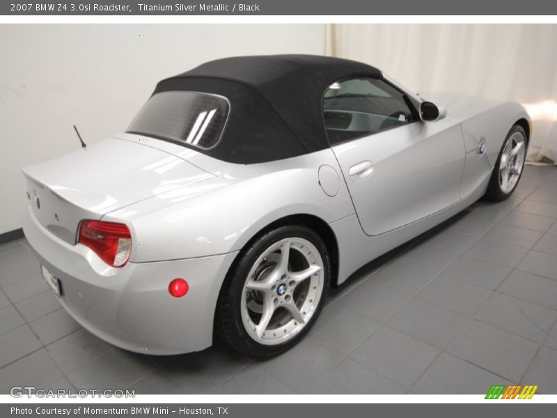 Titanium Silver Metallic / Black 2007 BMW Z4 3.0si Roadster