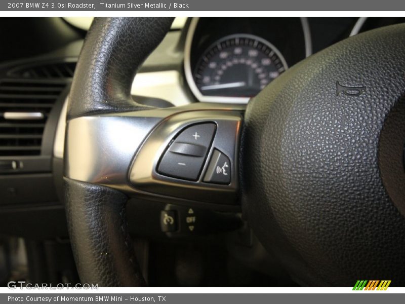 Titanium Silver Metallic / Black 2007 BMW Z4 3.0si Roadster