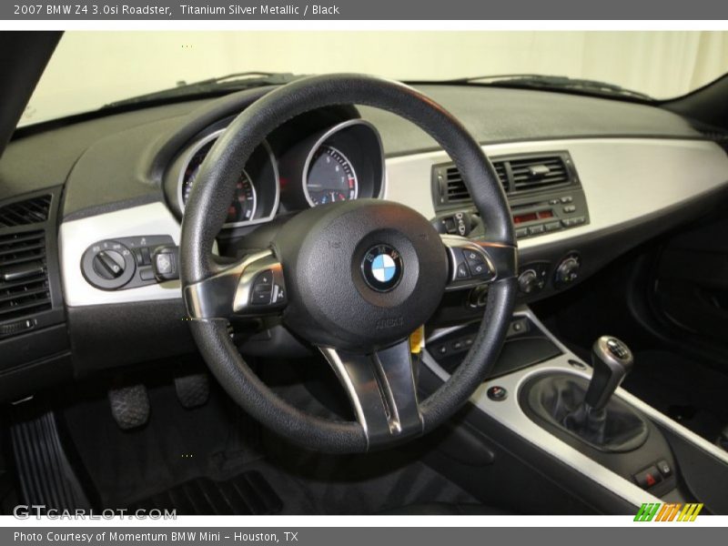 Titanium Silver Metallic / Black 2007 BMW Z4 3.0si Roadster