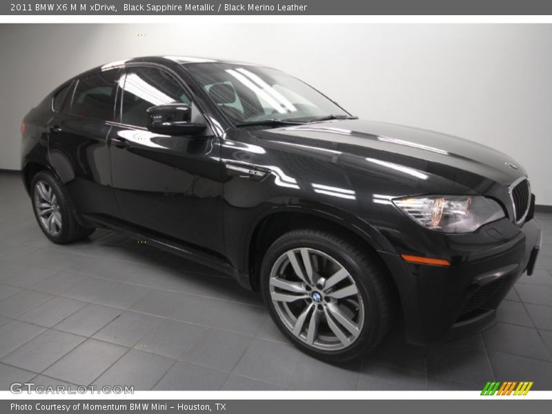 Black Sapphire Metallic / Black Merino Leather 2011 BMW X6 M M xDrive