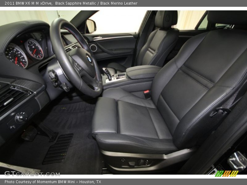 Black Sapphire Metallic / Black Merino Leather 2011 BMW X6 M M xDrive