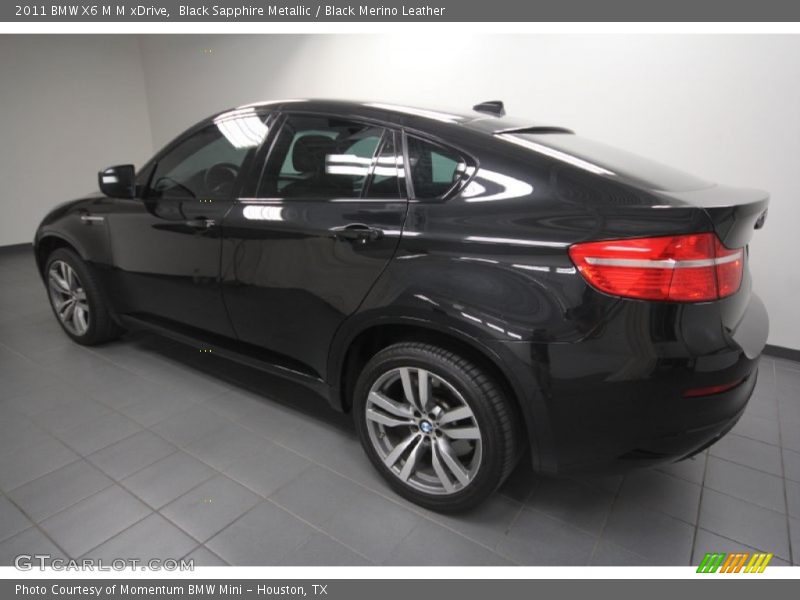 Black Sapphire Metallic / Black Merino Leather 2011 BMW X6 M M xDrive