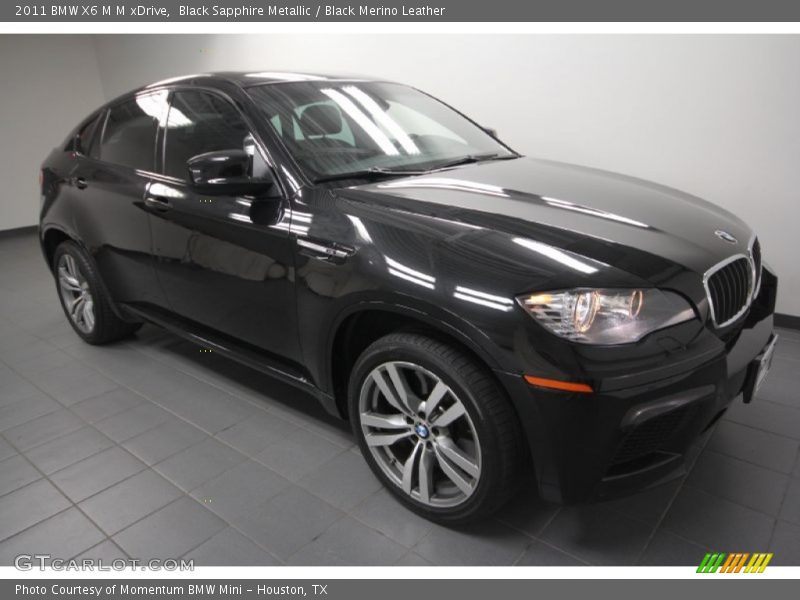 Black Sapphire Metallic / Black Merino Leather 2011 BMW X6 M M xDrive