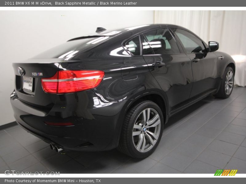 Black Sapphire Metallic / Black Merino Leather 2011 BMW X6 M M xDrive