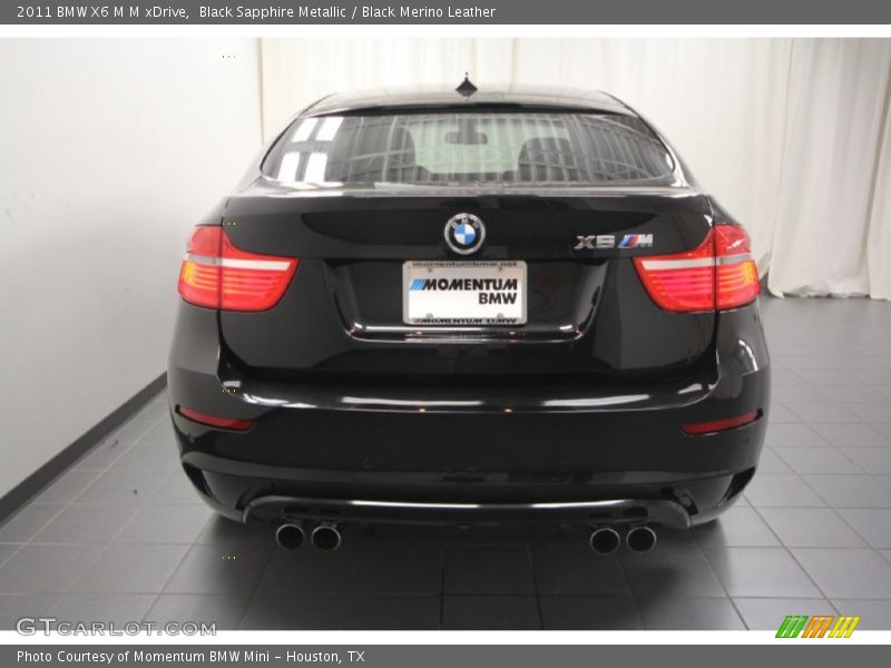 Black Sapphire Metallic / Black Merino Leather 2011 BMW X6 M M xDrive