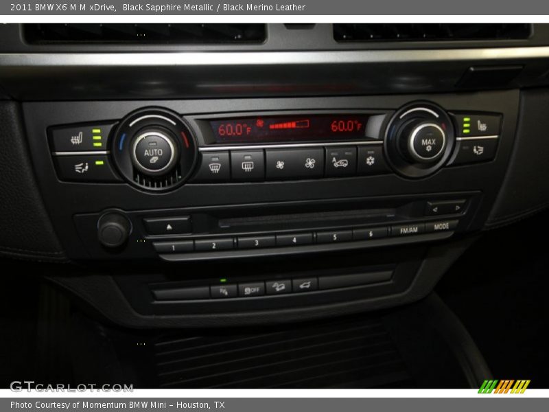 Black Sapphire Metallic / Black Merino Leather 2011 BMW X6 M M xDrive