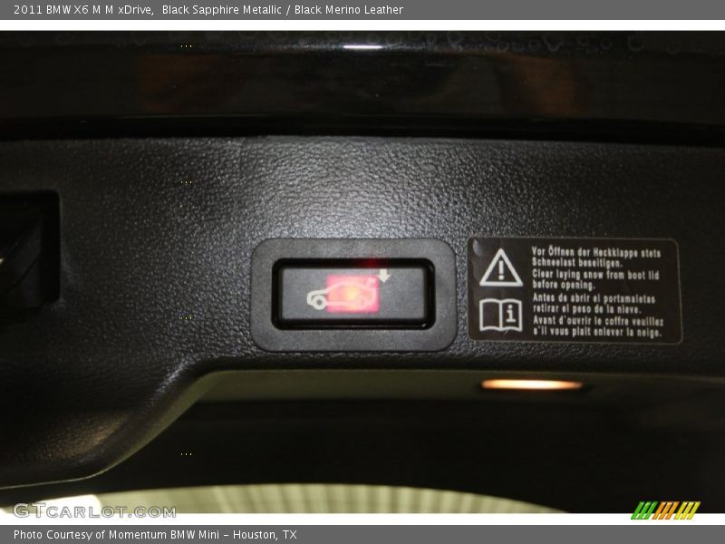 Black Sapphire Metallic / Black Merino Leather 2011 BMW X6 M M xDrive