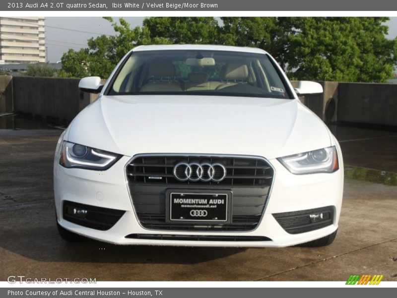 Ibis White / Velvet Beige/Moor Brown 2013 Audi A4 2.0T quattro Sedan