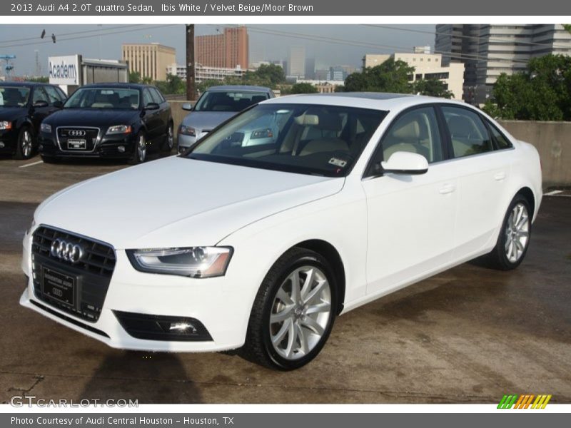Ibis White / Velvet Beige/Moor Brown 2013 Audi A4 2.0T quattro Sedan