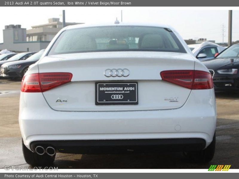 Ibis White / Velvet Beige/Moor Brown 2013 Audi A4 2.0T quattro Sedan