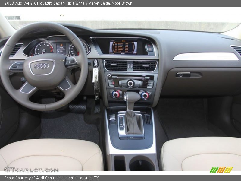 Ibis White / Velvet Beige/Moor Brown 2013 Audi A4 2.0T quattro Sedan