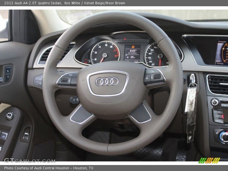 Ibis White / Velvet Beige/Moor Brown 2013 Audi A4 2.0T quattro Sedan