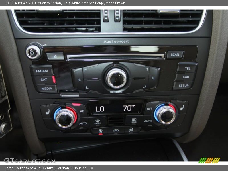 Ibis White / Velvet Beige/Moor Brown 2013 Audi A4 2.0T quattro Sedan
