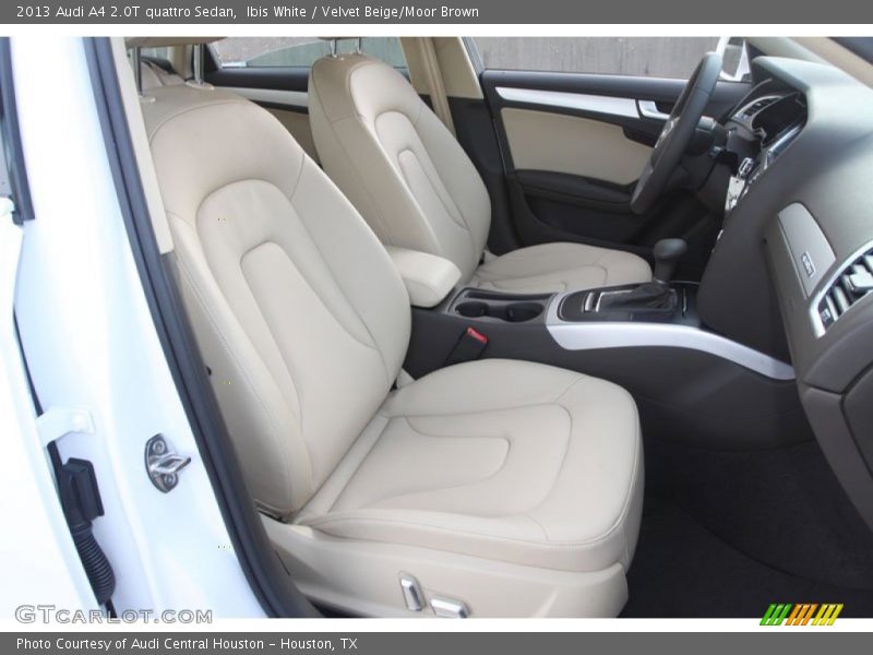 Ibis White / Velvet Beige/Moor Brown 2013 Audi A4 2.0T quattro Sedan