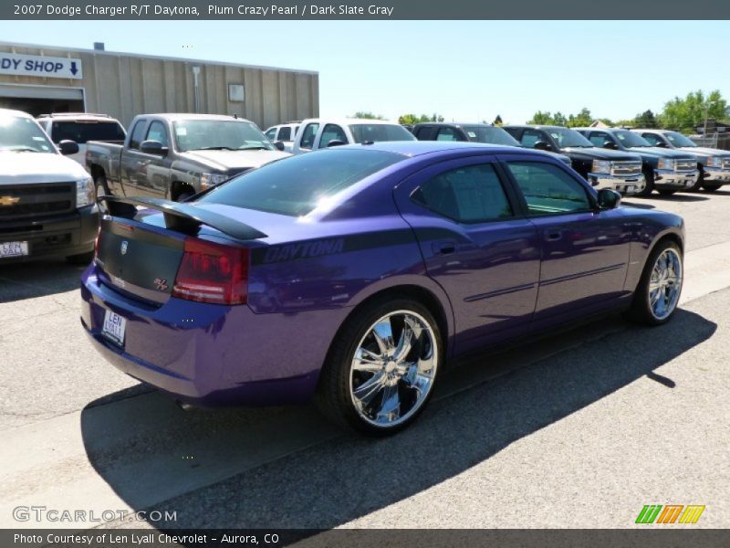 Plum Crazy Pearl / Dark Slate Gray 2007 Dodge Charger R/T Daytona