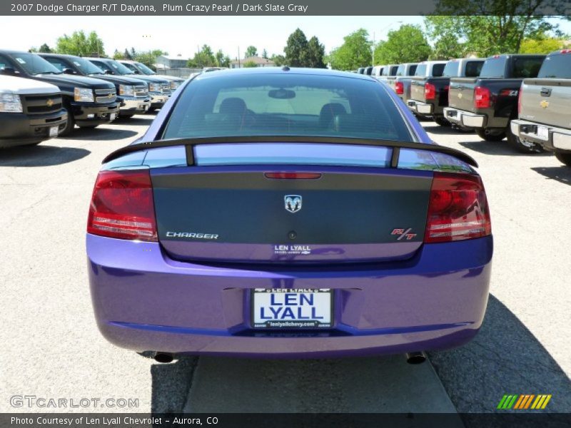 Plum Crazy Pearl / Dark Slate Gray 2007 Dodge Charger R/T Daytona