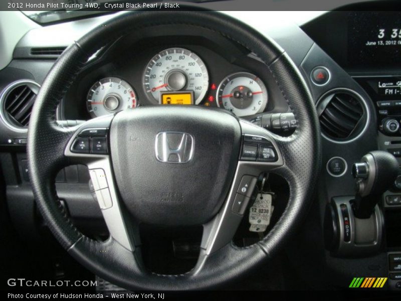 Crystal Black Pearl / Black 2012 Honda Pilot Touring 4WD