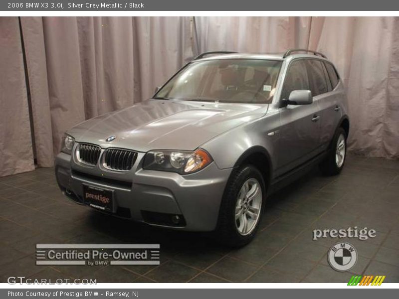 Silver Grey Metallic / Black 2006 BMW X3 3.0i