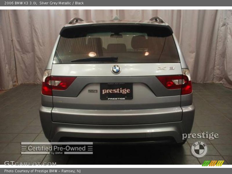 Silver Grey Metallic / Black 2006 BMW X3 3.0i