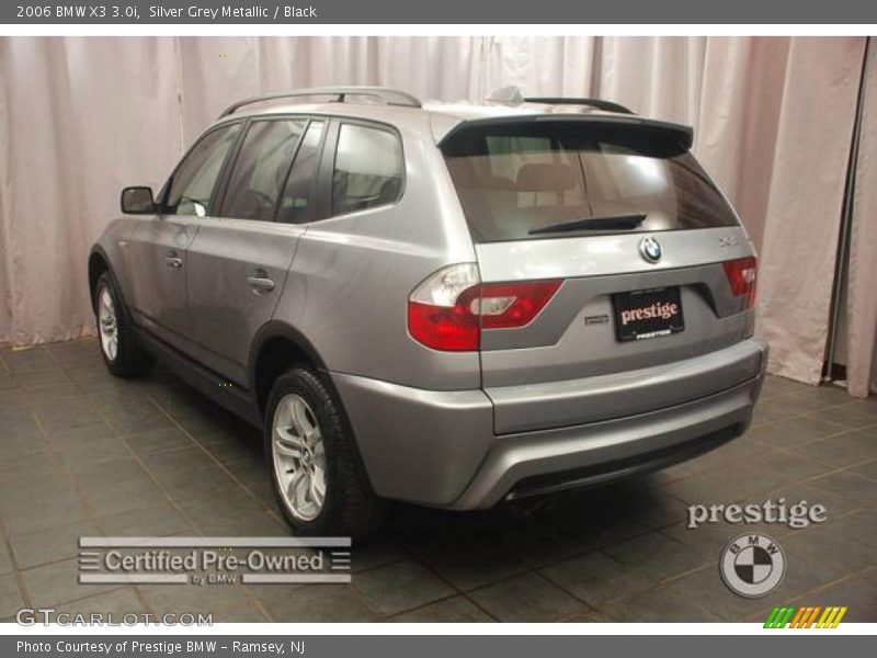 Silver Grey Metallic / Black 2006 BMW X3 3.0i