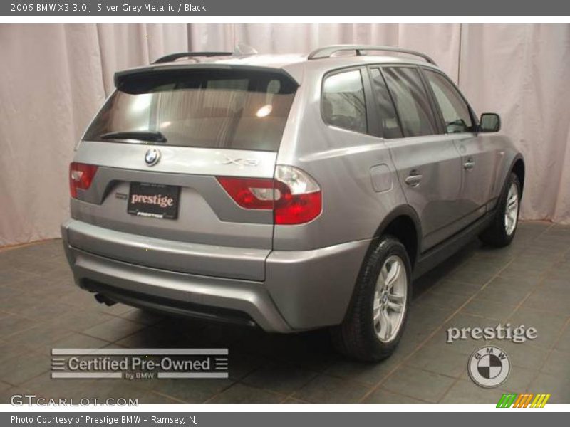 Silver Grey Metallic / Black 2006 BMW X3 3.0i