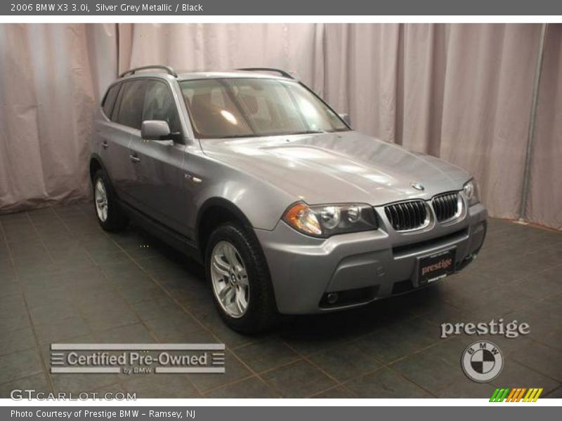 Silver Grey Metallic / Black 2006 BMW X3 3.0i