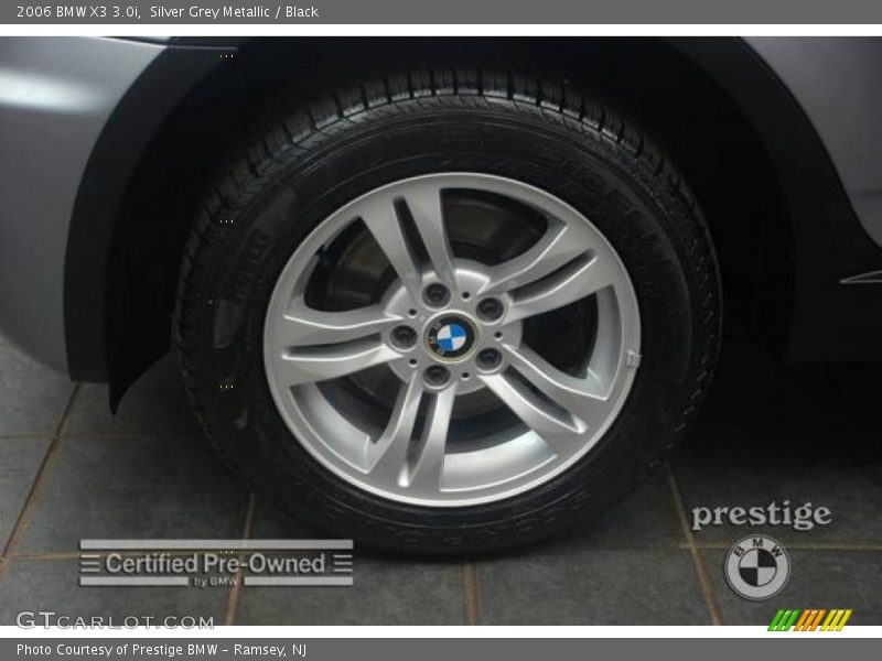 Silver Grey Metallic / Black 2006 BMW X3 3.0i