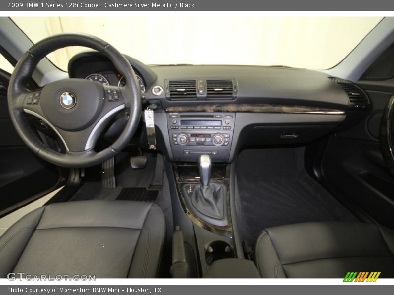 Cashmere Silver Metallic / Black 2009 BMW 1 Series 128i Coupe