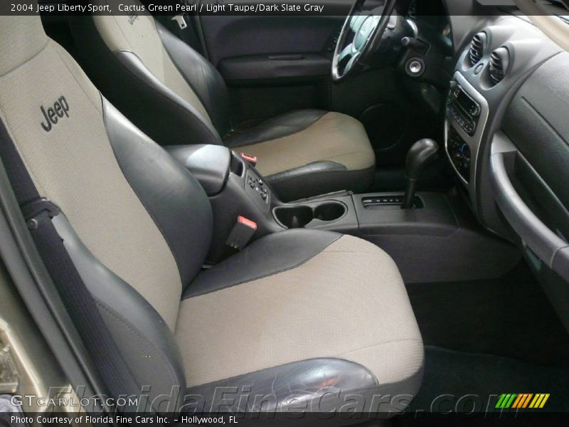 Cactus Green Pearl / Light Taupe/Dark Slate Gray 2004 Jeep Liberty Sport