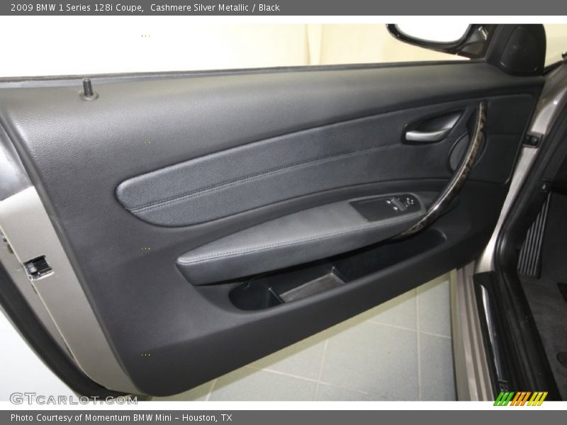 Cashmere Silver Metallic / Black 2009 BMW 1 Series 128i Coupe
